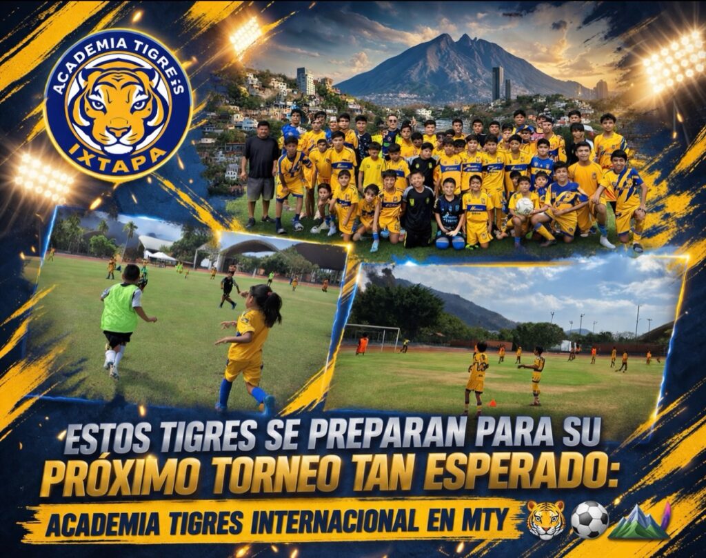 💙⚽️iniciando la semana y claro! Preparándonos para nuestro ¡Torneo de Academias Tigres Internacional 2026! 🐯⚡️
