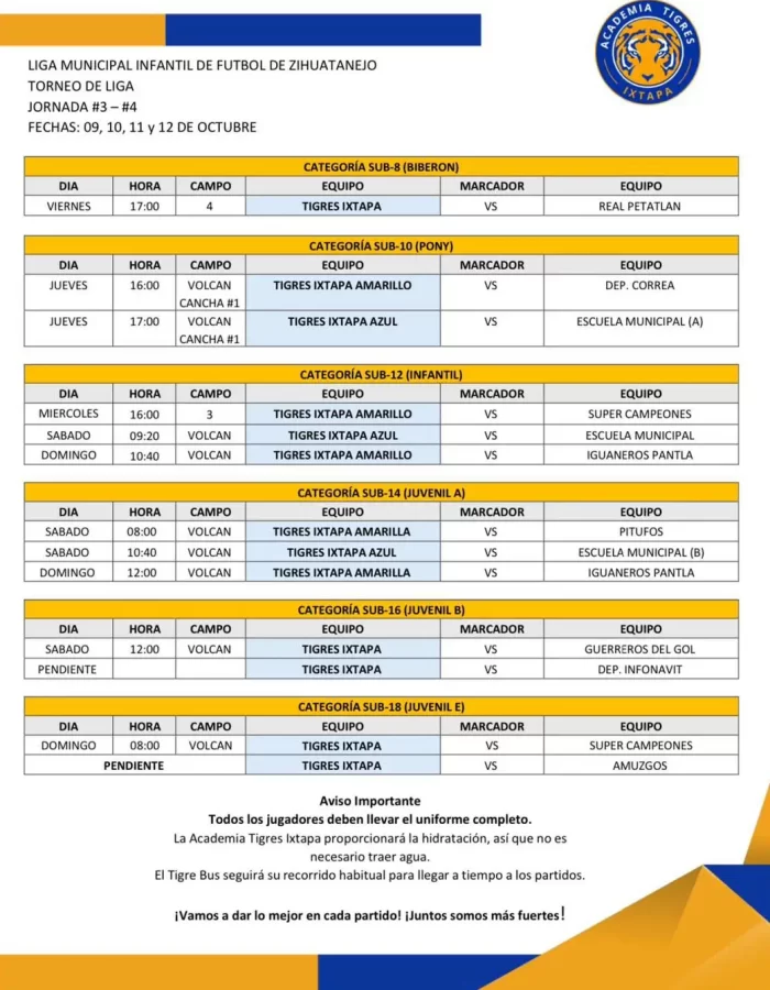 JORNADA 3-4 ESTÁ AQUÍ